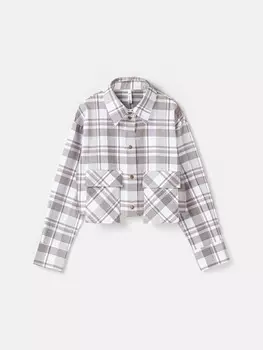 Рубашка фланелевая укороченная "Дымка" 7+