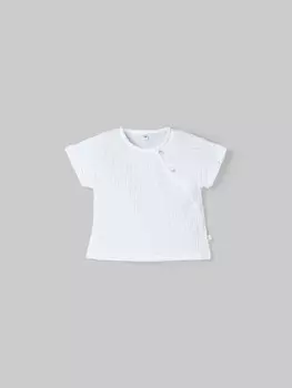 Рубашка муслиновая "Сахар" с коротким рукавом 0+