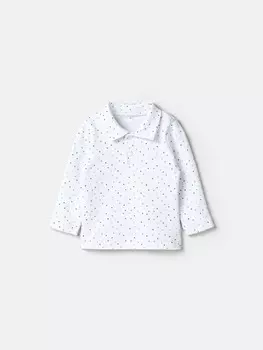 Рубашка с воротником поло "Звездочки" 0+