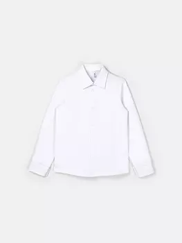 Рубашка трикотажная "Белая" на кнопках 7+