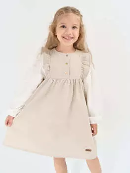 Сарафан вельветовый с крылышками "Экрю"