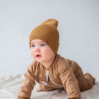 Шапка хлопковая двухслойная "Орех" 0+