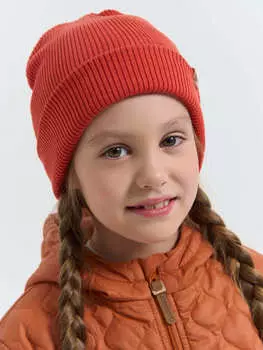 Шапка хлопковая двухслойная "Терракот"