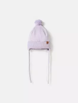 Шапка хлопковая на подкладе "Лаванда" 0+