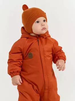 Шапка хлопковая на подкладе "Терракот" 0+