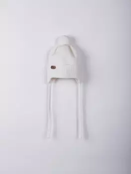 Шапка из смесовой шерсти "Молоко" 0+