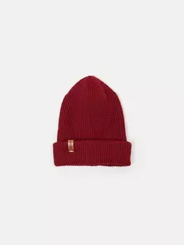 Шапка из смесовой шерсти однослойная "Вишня" 7+