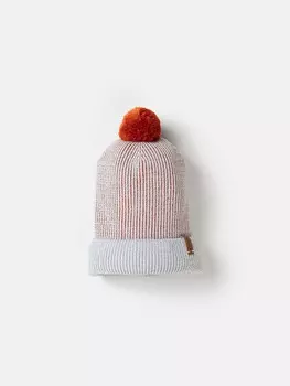 Шапка из смесовой шерсти "Терракот" 7+