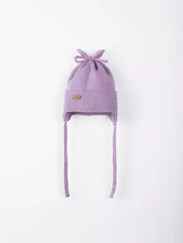 Шапка из смесовой шерсти "Вереск" 0+