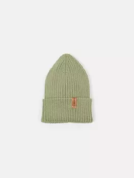 Шапка свечка из смесовой шерсти однослойная "Шалфей"