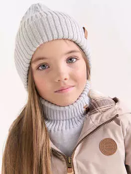 Шапка свечка из смесовой шерсти однослойная "Жемчуг"