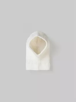 Шлем вязаный из вискозы "Молоко" 0+