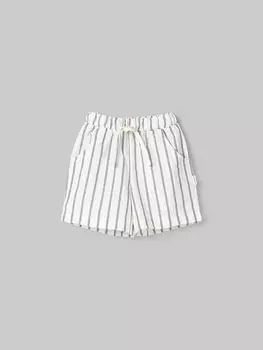 Шорты бермуды хлопковые "Полоска Уголь"