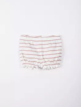 Шорты из кашкорсе "Полоска Пудра" 0+