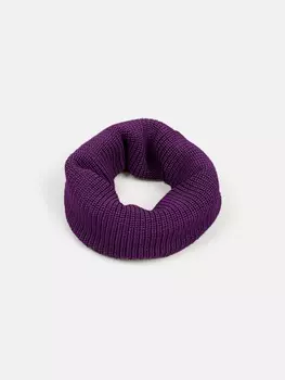 Снуд из смесовой шерсти "Аметист" жемчужная резинка