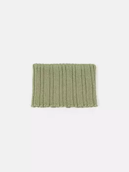 Снуд из смесовой шерсти "Шалфей" вертикальная вязка