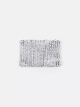 Снуд из смесовой шерсти "Жемчуг" вертикальная вязка