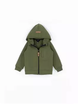 Толстовка с капюшоном "Хаки" утепленная