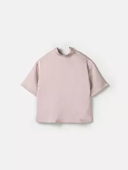 Топ атласный "Розовое какао" 7+