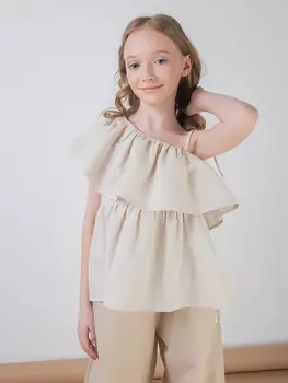 Топ на одно плечо "Марципан" подростковый