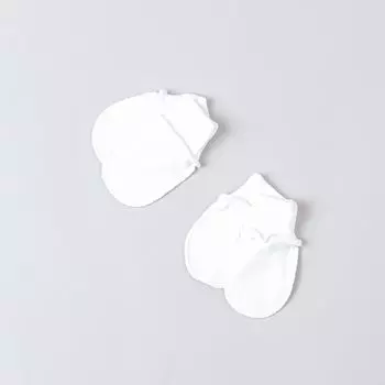 Варежки-царапки для недоношенных "Тофу" 2 пары 0+