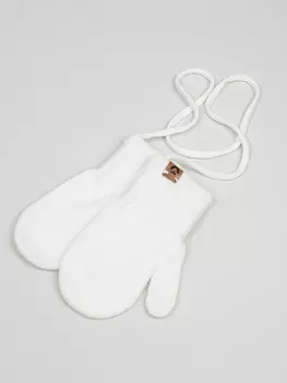 Варежки вязаные из ангоры "Молоко"