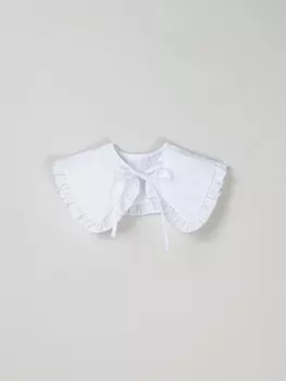 Воротник с рюшей "Белый" детский