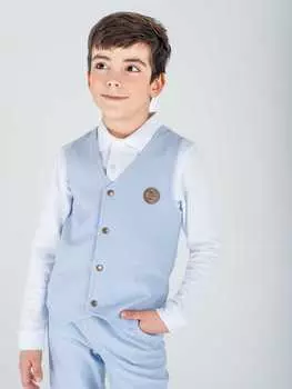 Жилет из джинскота "Светлый Деним" 7+