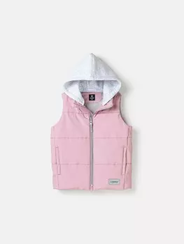 Жилет на молнии с капюшоном "Орхидея"