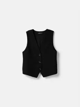 Жилет "Уголь" для девочки 7+