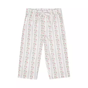 Брюки Flss "Abigail Soft White Bright Blue", воздушные цветы