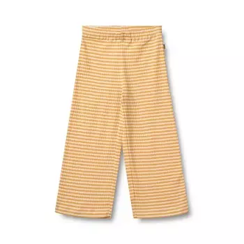 Брюки из мягкого джерси Wheat "Ela Yellow Rib Stripe", желтые полоски
