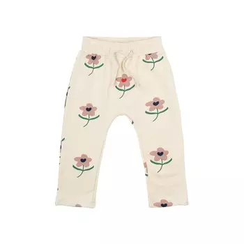 Брюки повседневные THE NEW Siblings "Netty White Swan", влюбленные цветы