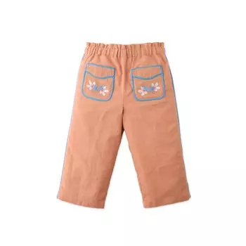 Брюки с вышивкой Gingersnaps "Aubrey Sandstone", песочные