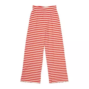 Брюки широкие в рубчик THE NEW "Moore Poppy Red Striped ", красные полоски