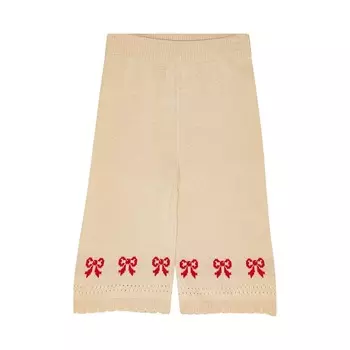 Брюки вязаные Flss "Rosiel Warm Cotton", уютные бантики