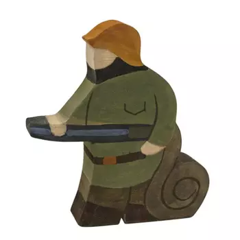 Деревянная игрушка Сказки дерева "Пожарный со шлангом"