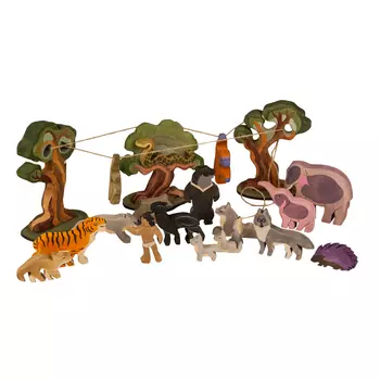 Деревянный набор Сказки дерева "Маугли"