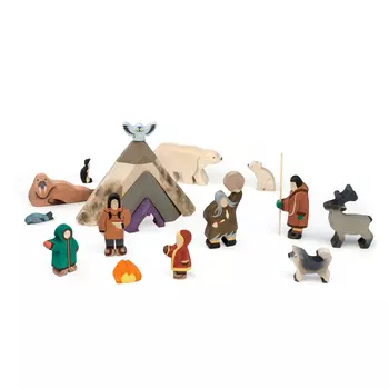 Деревянный набор Сказки дерева "Народы Севера"