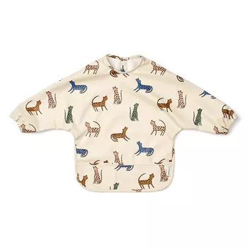 Детский нагрудник с рукавами LIEWOOD "Merle Leopard", мульти микс