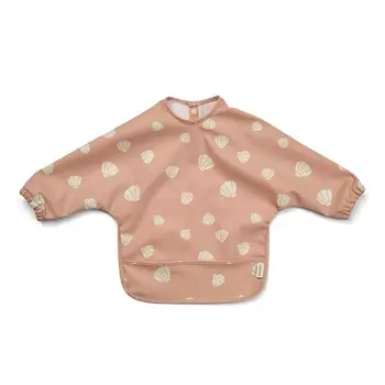 Детский нагрудник с рукавами LIEWOOD "Merle Shell", пыльно-розовый