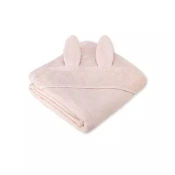 Детское полотенце с капюшоном LUKNO, морозное утро, 100 х 100 см