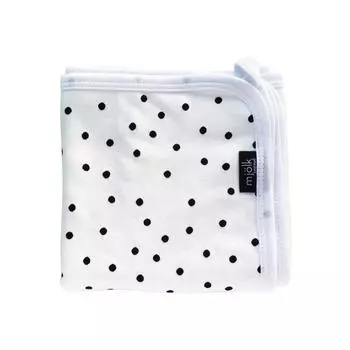 Двусторонний плед Mjolk Basic "Горошки", 80 х 80