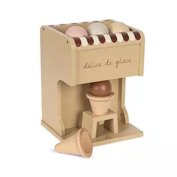 Игрушечная мороженица Konges Slojd "Wooden Ice Cream Maker", кремовый микс