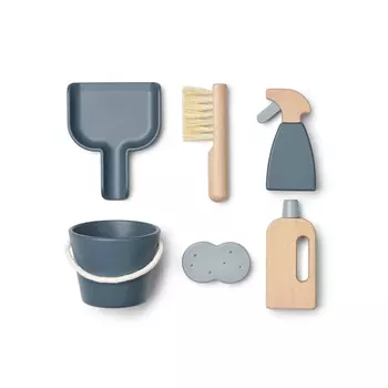 Игрушечный набор для уборки LIEWOOD "Kimbie", мульти микс с серо-синим