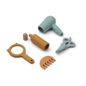 Игрушечный набор LIEWOOD "Парикмахер", мульти микс с голубым