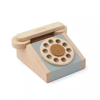Игрушечный телефон LIEWOOD, мульти микс с голубым