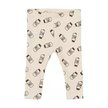 Легинсы в рубчик THE NEW Siblings "Baby Nigel White Swan", ванильное молоко