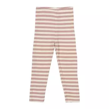 Легинсы в рубчик THE NEW Siblings "Fro Adobe Rose Striped", пудровые полоски