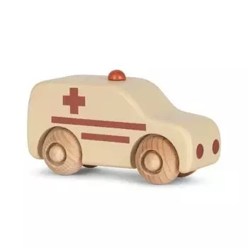 Машинка деревянная Konges Slojd "Скорая помощь"